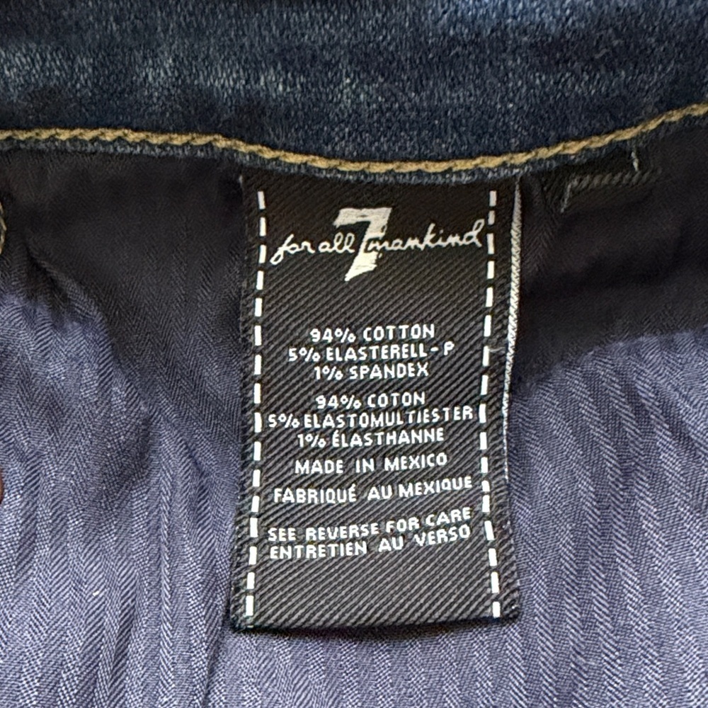 7 For All Mankind Women's Light Blue Skinny Jeans - Picture 4 of 8